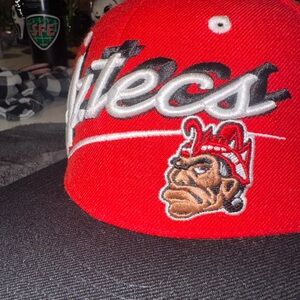 Zephyr Red and Black Snapback Cap